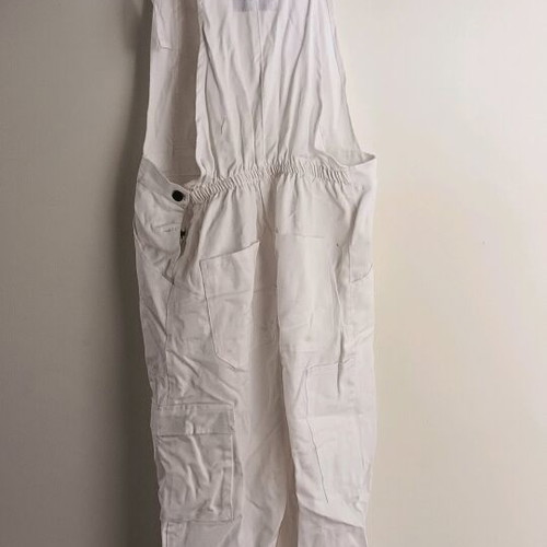 Work Overalls new, sizes 52 and 54, white with tool pockets