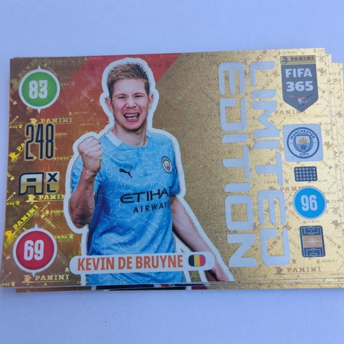 Panini FIFA 365 2021 limited edition card Kevin De Bruyne new