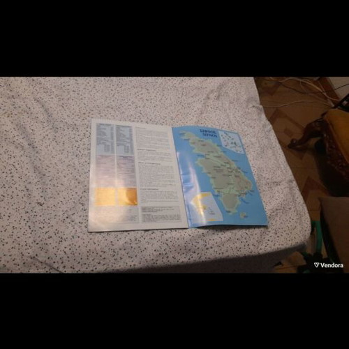 Map with images of landscapes of Sifnos