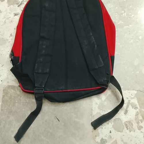 School backpack like new, red and black