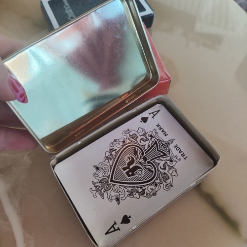 Southern Comfort metal case, Lucky Cards and LexCasino playing cards