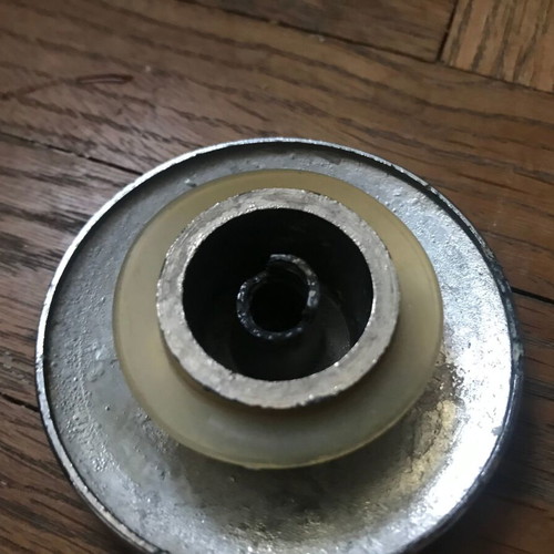 Brass mushroom sink valve used with two caps