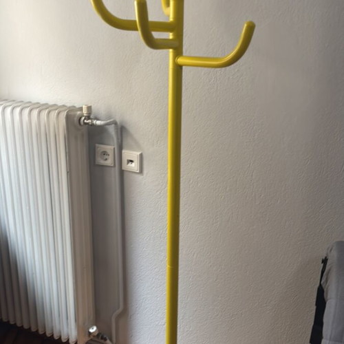 Metal yellow coat rack Ikea like new