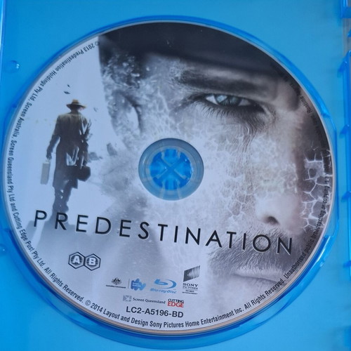 Predestination Blu-ray like new with Greek and Bulgarian subtitles