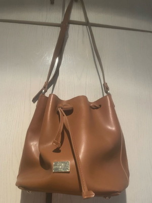 Elena Athanasiou brown shoulder bag like new with minor defect
