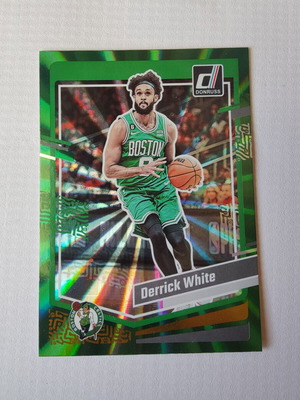 Derrick White Holo Green Laser Card 2023-24 Panini-Donruss new