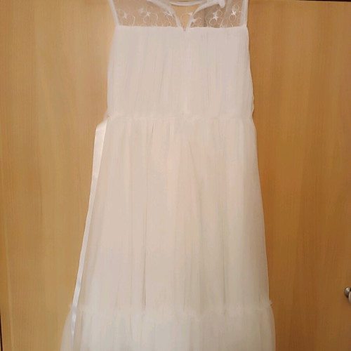 Children's dress white like new for ages 8-10