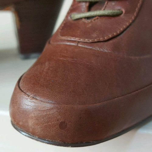 Clarks brown ankle boots used, size 37.5