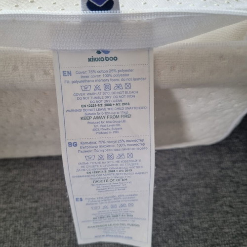Kikka Boo Soft Changing Mat Memory Foam Gray 45x70cm Like New
