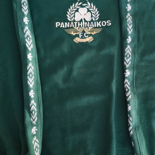Panathinaikos Vintage Retro Sweatshirt Size L used with Embroidered Logo