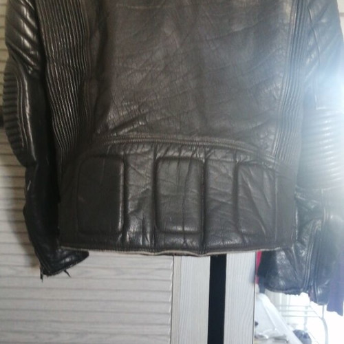 Leather motorcycle jacket