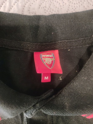 Arsenal polo used, black, size Medium, collectible from England