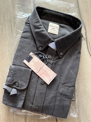 Samuel Windsor 3XL Grey 100% Cotton Shirt New with Tags