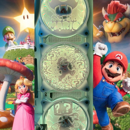 SuperMario PC fan covers, pack of 3, 3D printed