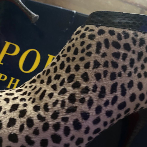 Cesare Paciotti ankle boots size 38.5 used, beige spotted