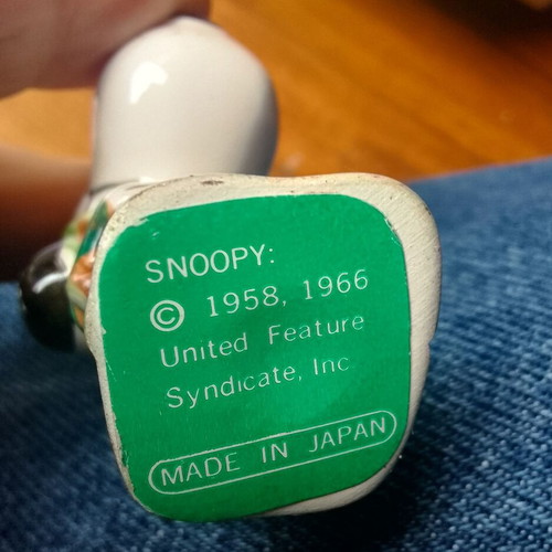 Snoopy collectible ceramic.
