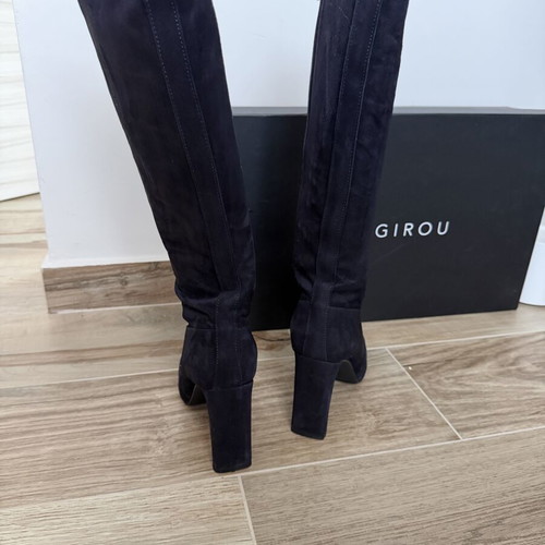 Kalogirou knee-high suede boots size 40 like new, bluenotte