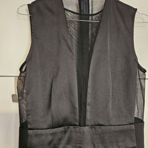 Mind Matter one-piece jumpsuit size L like new, black with mesh detail