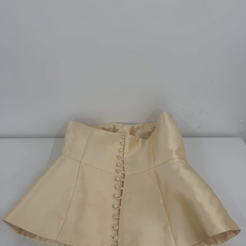 Satin Structured Corset Top New Champagne Gold