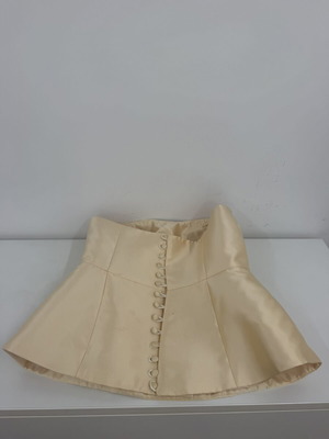 Satin Structured Corset Top New Champagne Gold