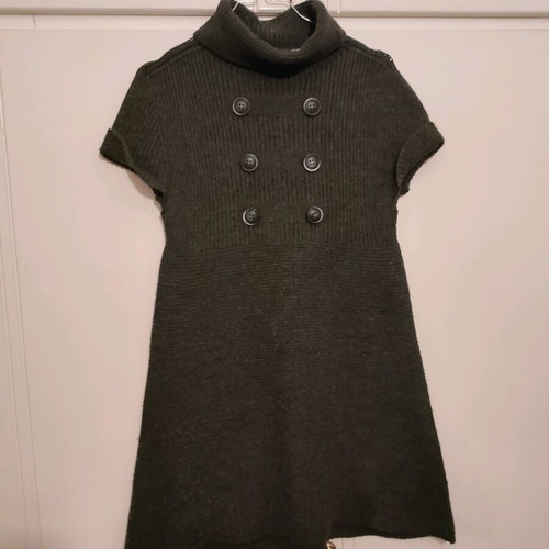 ZARA blouse dress used, knitted, dark gray, size M