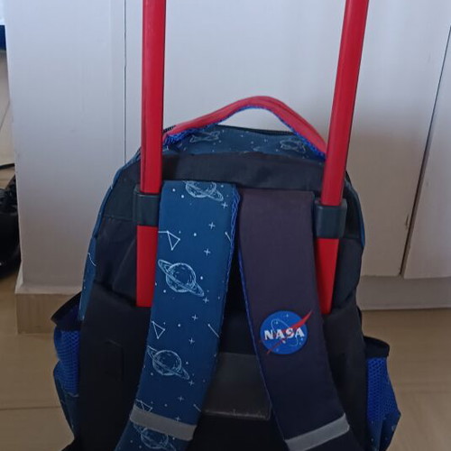 NASA space expeditions school trolley bag for kids