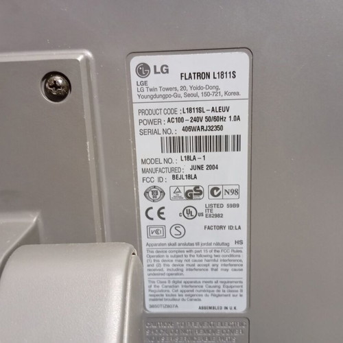 LG monitors used, functional condition, set of 2