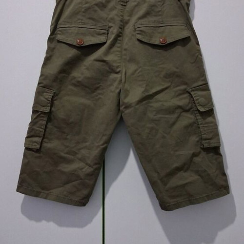 Cargo shorts kids khaki New College like new, age 12