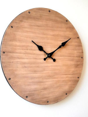 Χειροποίητο ρολόι τοίχου από γνήσιο ιταλικό δέρμα νέο