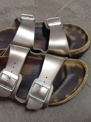 Birkenstock чехли размер 36 употребявани със забележки отвътре