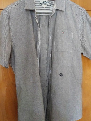 Diesel men's short sleeve shirt like new, black and white