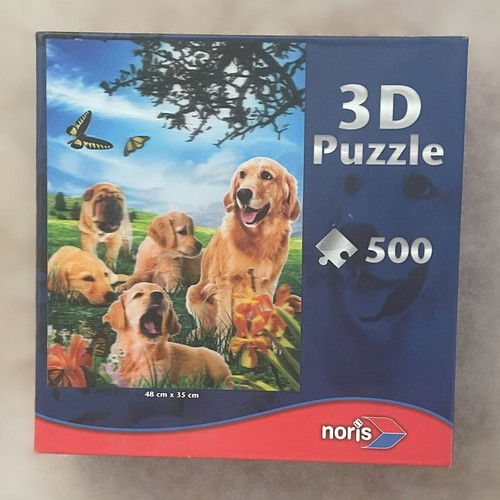 3D Puzzle Dogs like new, 500 pieces