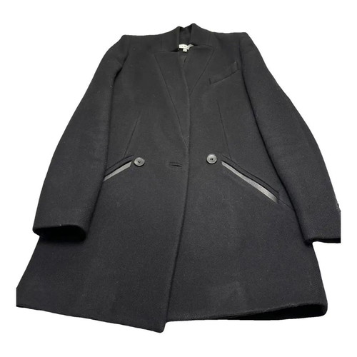 Iro Paris Wool Coat Size XS Like New Black