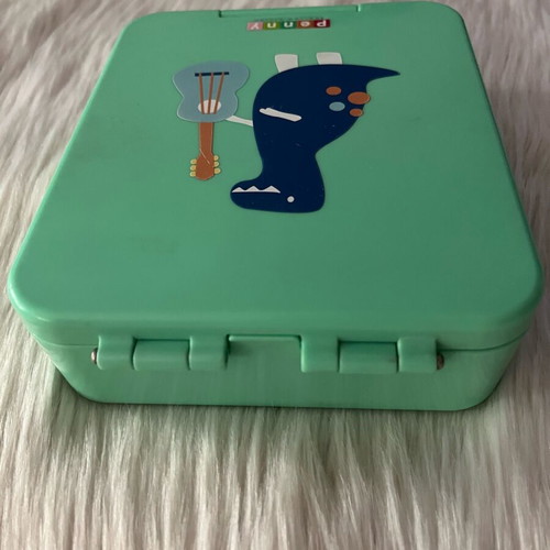 Penny Scallan Mini Bento Box “Dino Rock” children's food container used