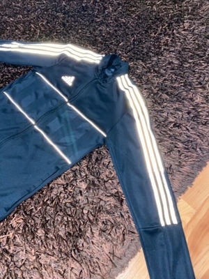 Adidas jacket black used with reflective details, size S
