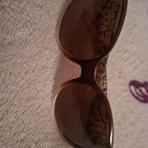 Women's brown sunglasses new with zircon and engraving