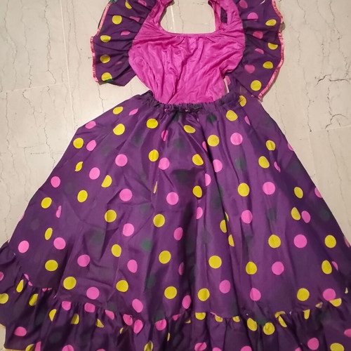 Dance performance costume used, skirt with tutu and bodysuit