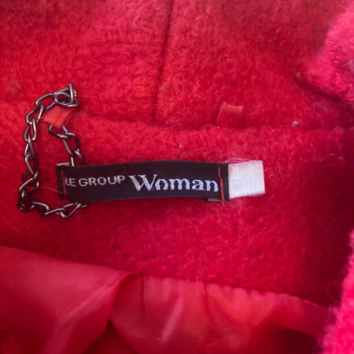 Women's wool coat like new, red, size S