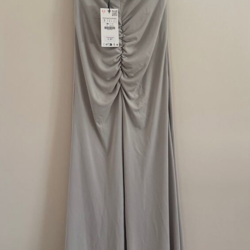 Zara dress new, gray and turquoise, size S