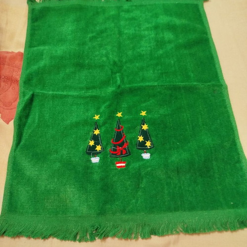 Set of three small Christmas towels new