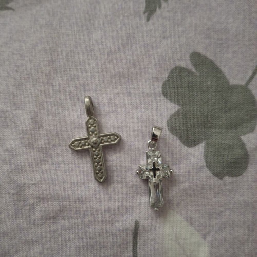 Two small cross pendants