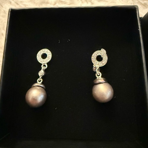 Silver jewelry set with Quo Vadis pearls new