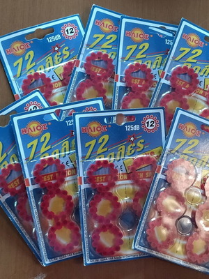 Capsules for carnival pistols new, pack of 12