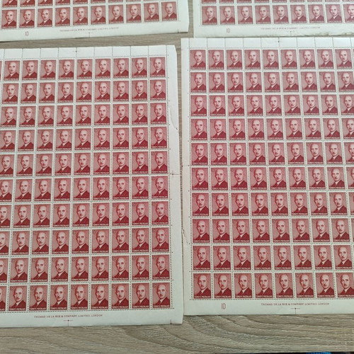 Vintage Turkish Stamps featuring İsmet İnönü 5 sheets used
