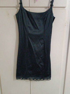 Satin tight dress like new, black, size S