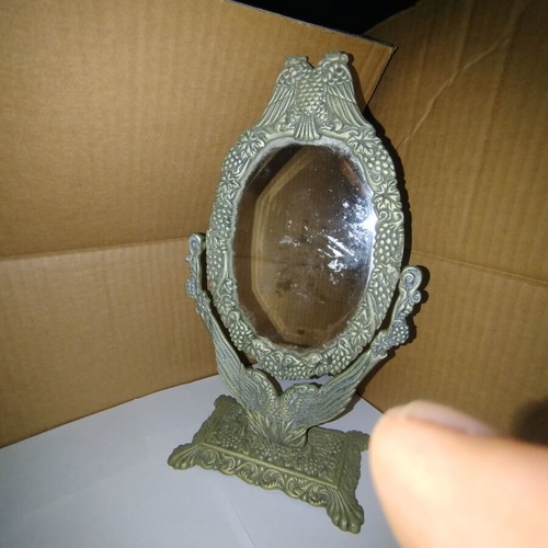 Vintage Vanity Set 4 Pieces with Byzantine Double-Headed Eagle, like new