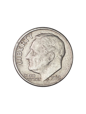 Roosevelt Silver Dime 1962 used
