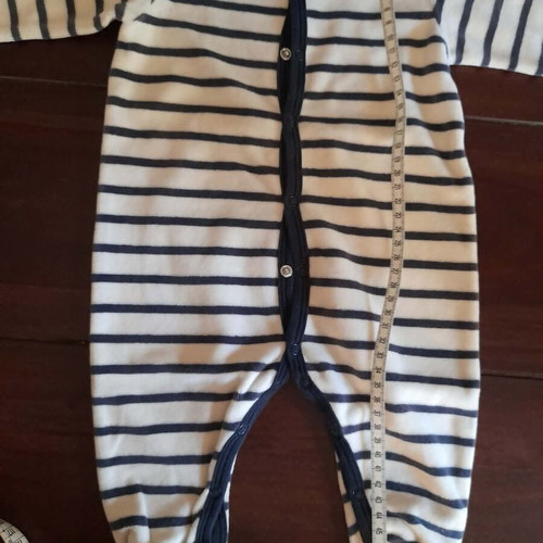 Petit Bateau fleece romper 6 months 67 cm like new