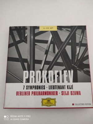 Σετ 4 CD Serge Prokofiev σαν καινούργιο, 7 Συμφωνίες και Lieutenant Kije