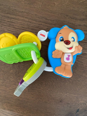 Fisher Price educational keys used, colorful